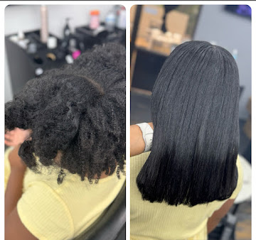 Natural hair blowout transformation — Salon Melisa Lutz FL